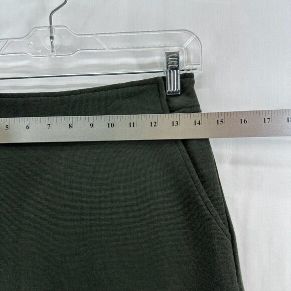 Preview Collection Skirt Size 4 Pure New Wool Pencil Mini Olive Green VTG - Picture 6 of 7